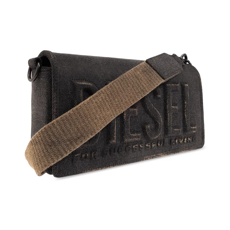 DIESEL 100% Cotton Crossbody Bag Shoulder Bag Women's Diesel Black-1