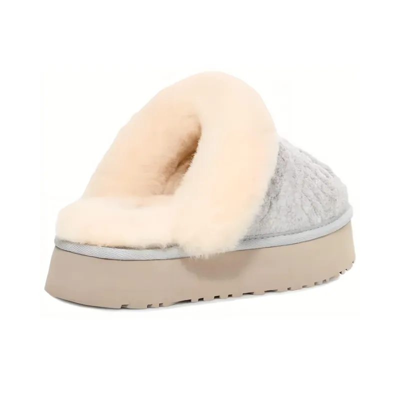 UGG Disquette Felted Slipper 'Grey' Women's-4