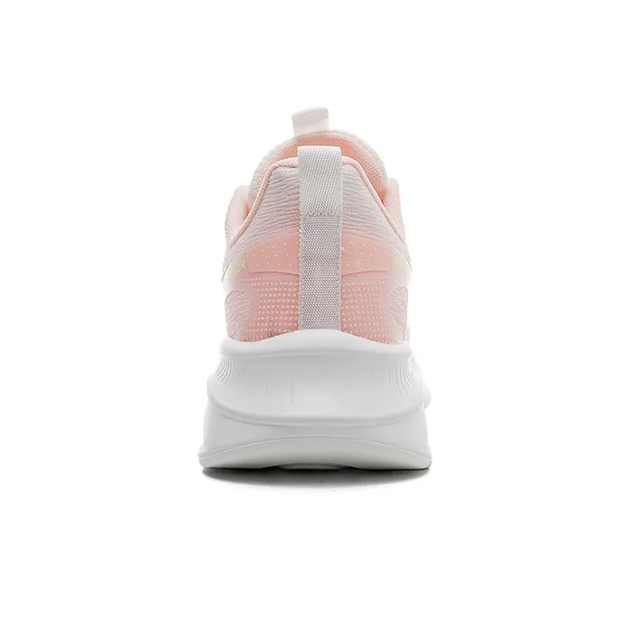 Warrior Durable Breathable Lightweight Low-Top Running Shoes Women's White Pink-4