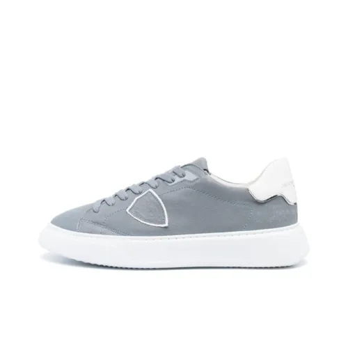 PHILIPPE MODEL Skateboard Shoes Womens Low-Top Green Silver
