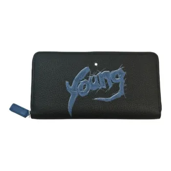 MONTBLANC Cow Leather Long Wallet Unisex