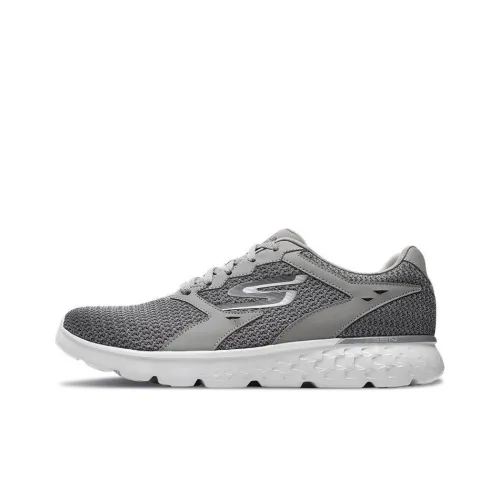 Skechers Go Run 400 Cushioned Slip-Resistant Low-Top Casual Running Shoes Men's Gray