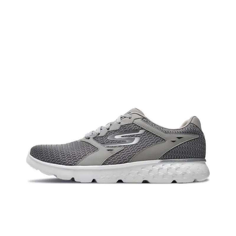 Skechers Go Run 400 Cushioned Slip-Resistant Low-Top Casual Running Shoes Men's Gray-0