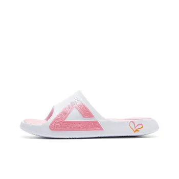 PEAK Slide Slippers Women's Large White Pink