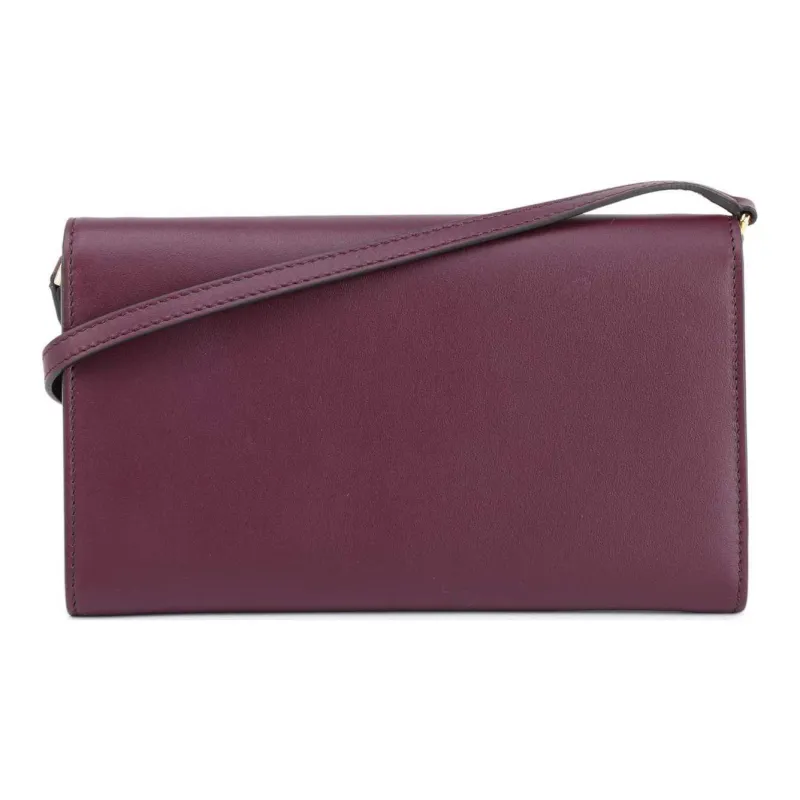 Burberry Printed Logo Leather Crossbody Bag Women's Mahogany Red-5
