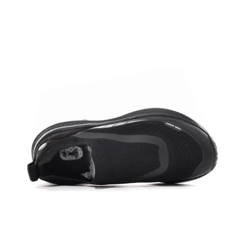 TREEPERI Cushioning, Slip Resistant, Breathable, Lightweight, Height Increasing Low Top Running Shoes Unisex Black-3