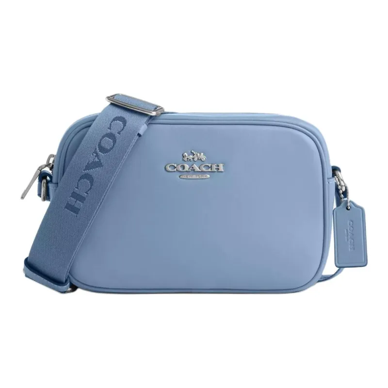 COACH Jamie Premium Calfskin Camera Bag Shoulder Bag Crossbody Bag Small Size Women's Blue-0
