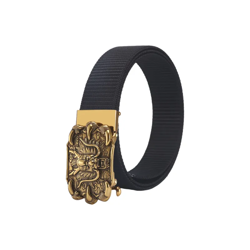 JW Automatic Buckle No Tooth Belt Casual Trendy Versatile Belt Belt Width 3.4cm Men's-5