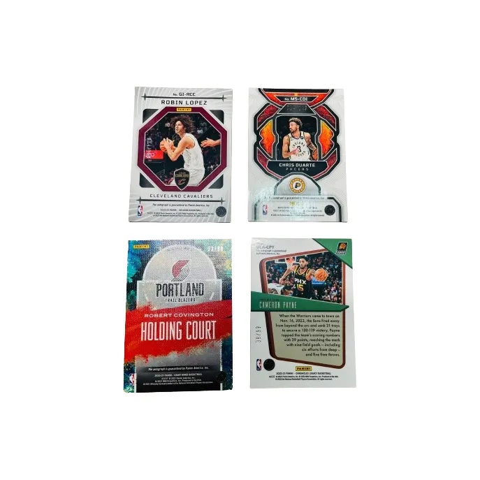 PANINI Lopez Duarte Covington Payne Player Card Product Access Sports Cards 4 Pcs-1