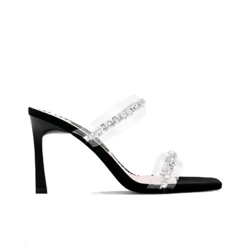 SHUDAIER Slide Slippers Women's Black-1