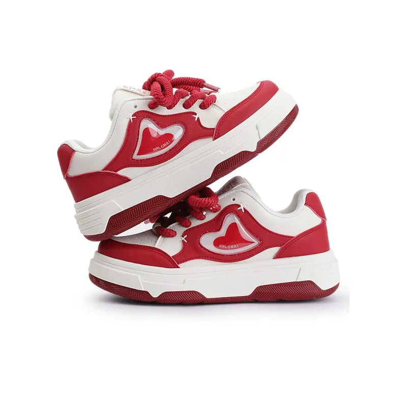 Miss Zhang Cushioning Height Increasing Low-Top Skateboard Shoes Women's White Silver-18