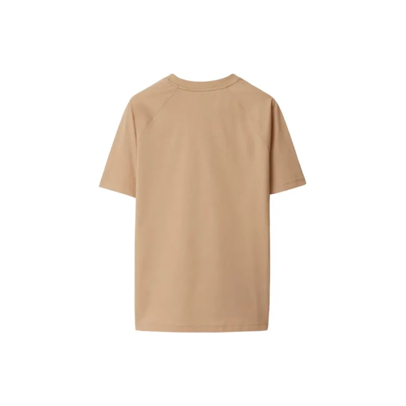 Burberry SS24 Raglan Sleeve T Shirt Women's Soft Yellow Umber-1