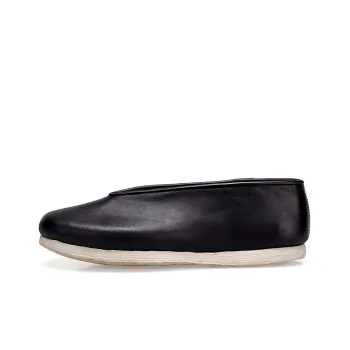 Neiliansheng Traditional Craft Nappa Shoes Everyday Little Yuan Casual Shoes Men's Black