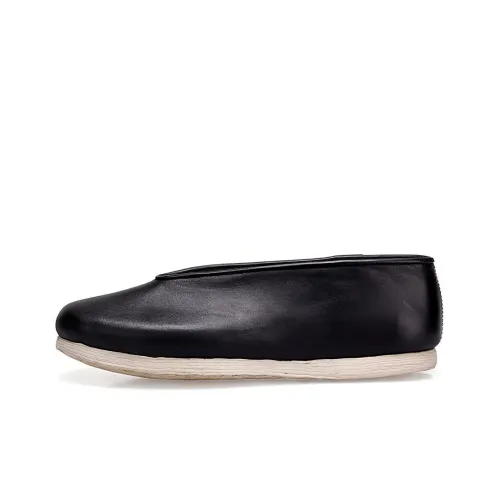 Neiliansheng Traditional Craft Nappa Shoes Everyday Little Yuan Casual Shoes Men's Black