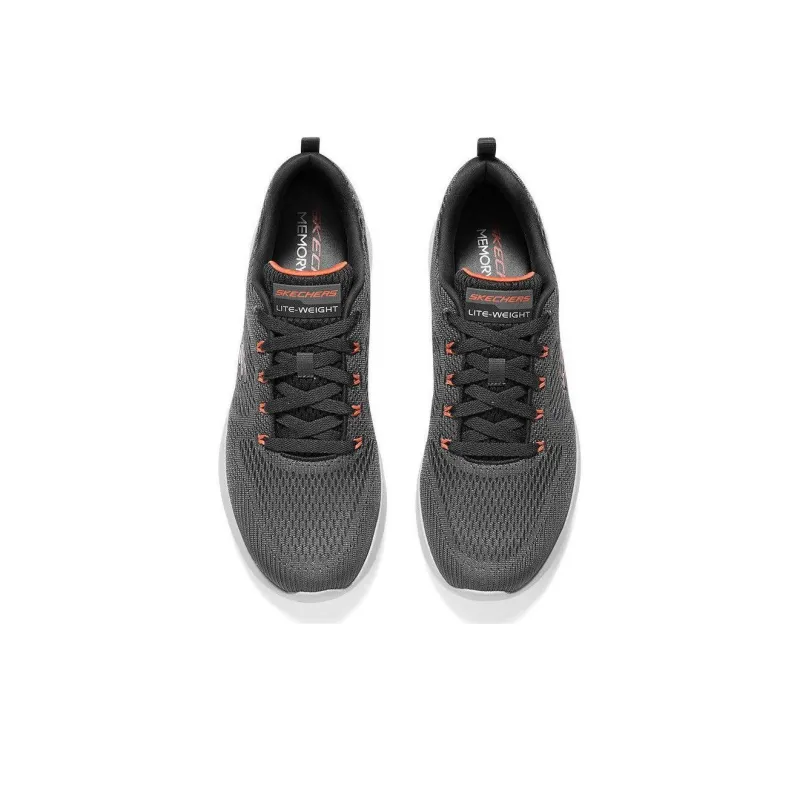 Skechers Skech Air Dynamight Cushioning Wear Resistant Low Top Casual Shoes Men's Charcoal Gray-5