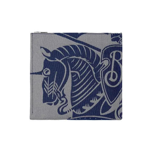 Burberry Cotton With Polyester Clutch Men
s Knight Blue
