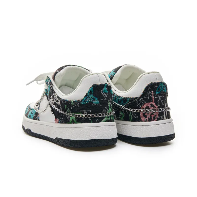 LAZY BONS Anti-Slip Wear-Resistant Lightweight Breathable Height Increasing Low-Top Skateboard Shoes Unisex-10