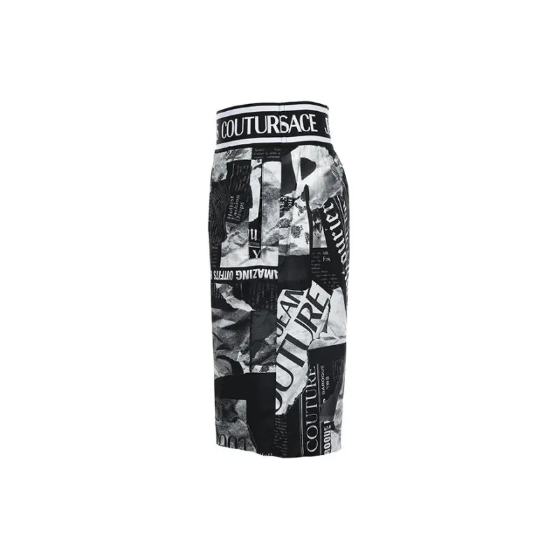VERSACE JEANS COUTURE Magazine Printed Knee Length Shorts-2