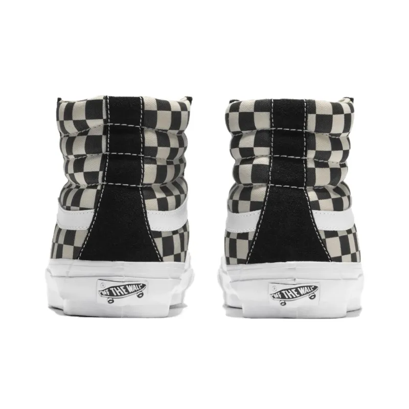 Vans SK8 38 Slip-Resistant Cushioning High-Top Skateboard Shoes Unisex Black Beige-2