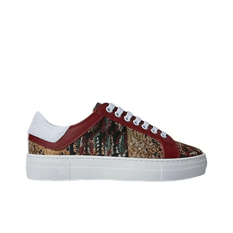 ETRO Wear-Resistant Low-Top Skateboard Shoes Women's Red-1