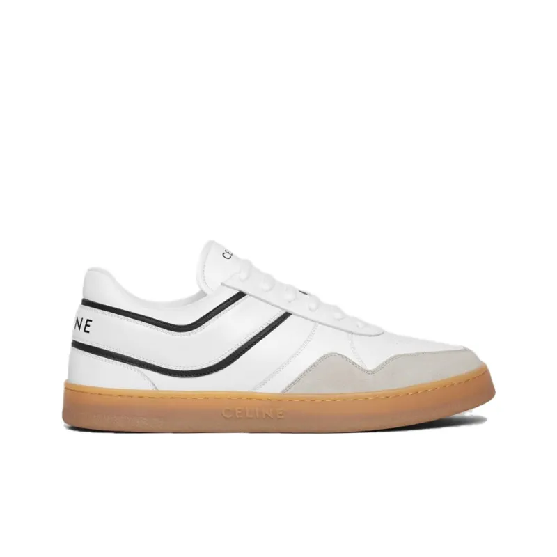 CELINE Trainer Low Top Skateboard Shoes Men's White-1