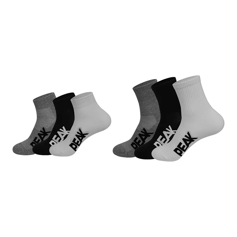 PEAK Basketball Socks Unisex 6 Pack-7