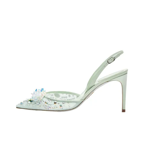 René Caovilla Cinderella 80mm Leather Pumps