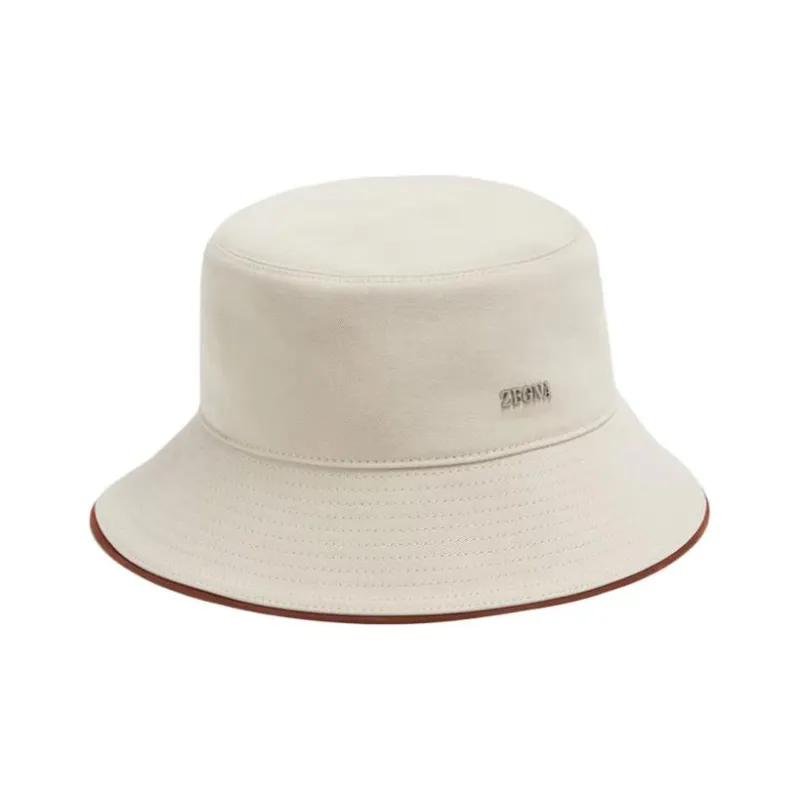 Ermenegildo Zegna Contrast Piping Bucket Hat-0