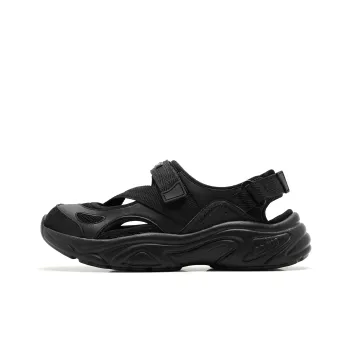 QIAODAN Vintage Mary Jane Beach Sports Sandals River Trekking Shoes Women's Black