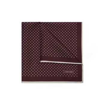 TOM FORD Square Scarf Men's Burgundy