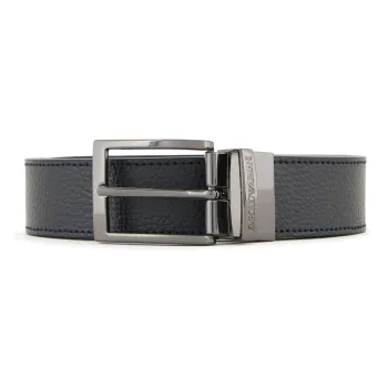 EMPORIO ARMANI Palmellato leather Printed Reversible Belt