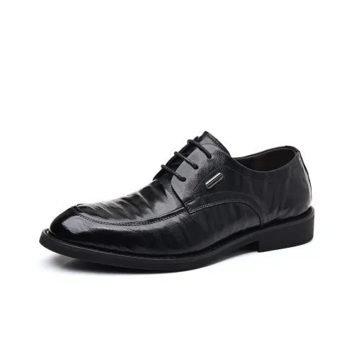 LUOMAIKE Dress Shoes Men Low Top Black/Brown