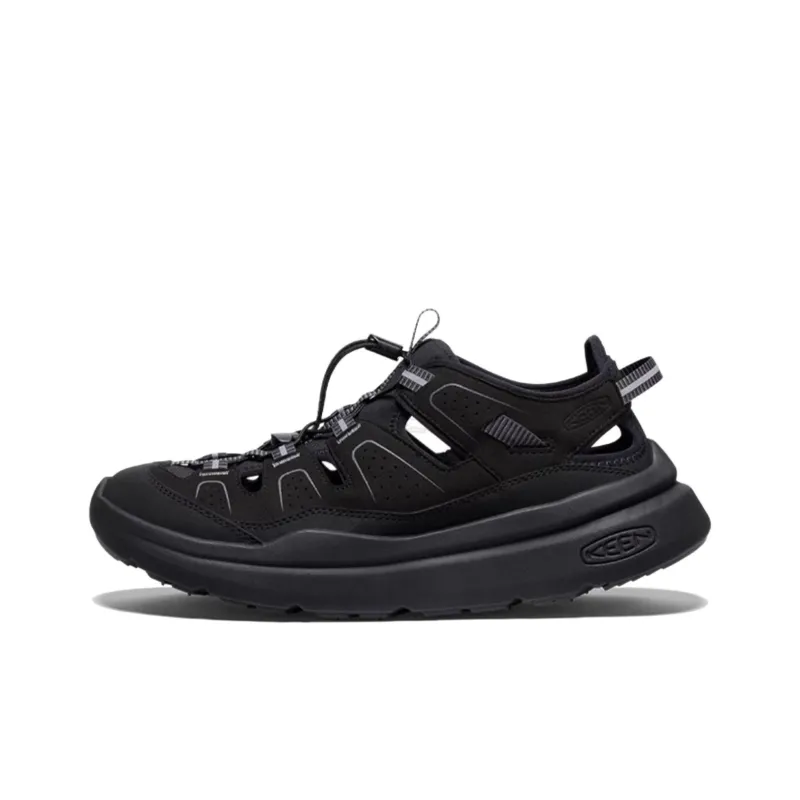 KEEN WK450 Cushioned Wear Resistant Breathable Low Top Casual Shoes Men's Black-0
