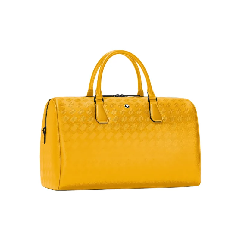 MONTBLANC Cow Leather Mailbox Bag One Shoulder Crossbody Portable Travel Bag Large Size Men's Warm Ginger Yellow-1