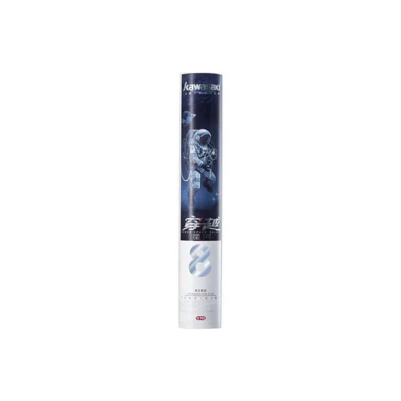 Kawasaki Travel Through Galaxy 7 Goose Feather Shuttlecock 12 Pack Goose Feather Shuttlecocks-0