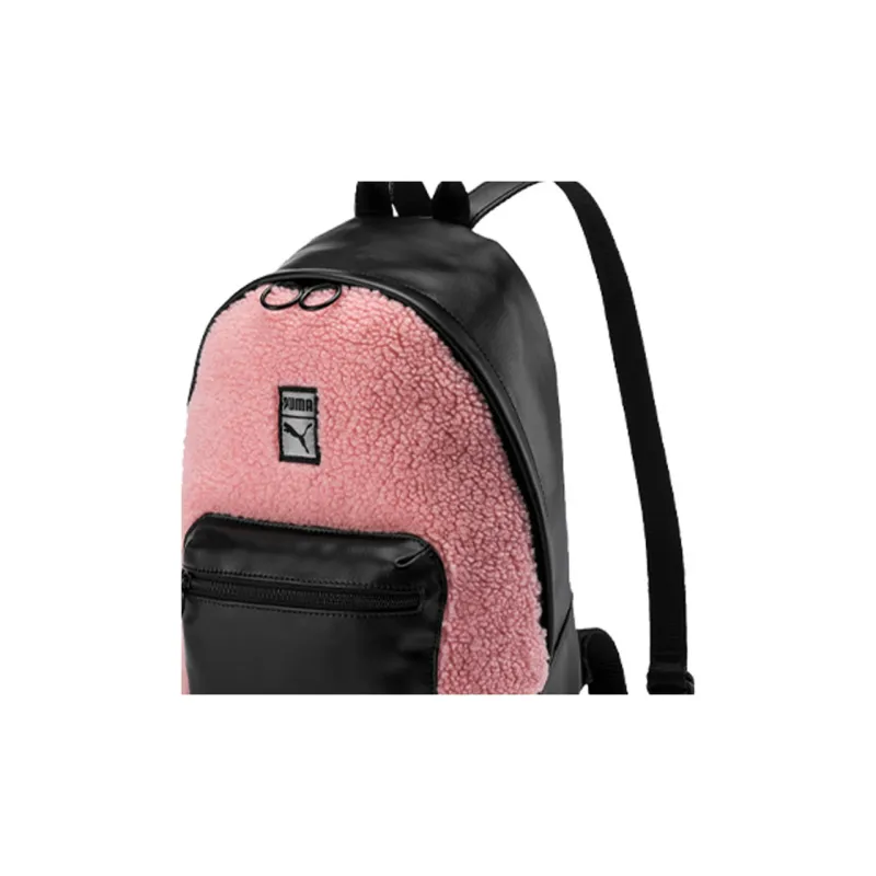 PUMA Artificial Leather Fabric Backpack Regular Women's Pink-2