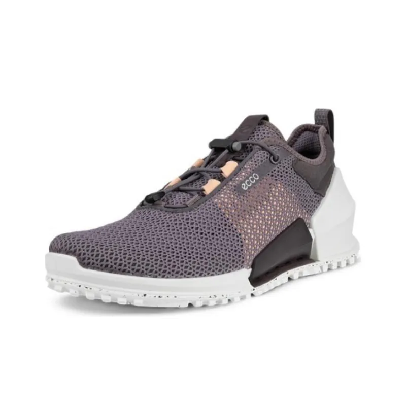Ecco Low Top Casual Shoes Women's Gray Purple-1