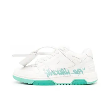 OFF WHITE Out Of Office Low Top For Walking Sneaker 'White Green' Women's