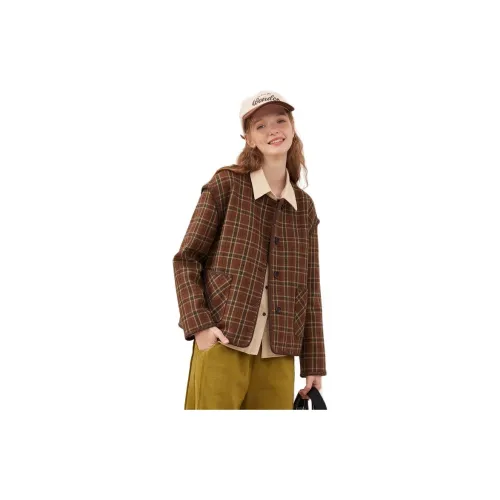 Asuka and new sake Jackets Women's Tan Brown