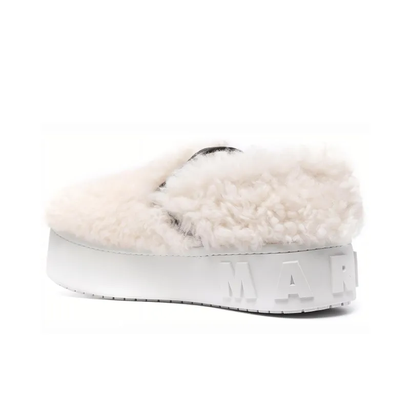 MARNI Platform Shoes Women's White-2