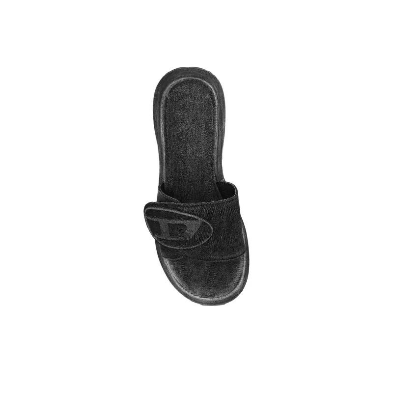 DIESEL Sa-Oval D Pf W Denim Sandals-4