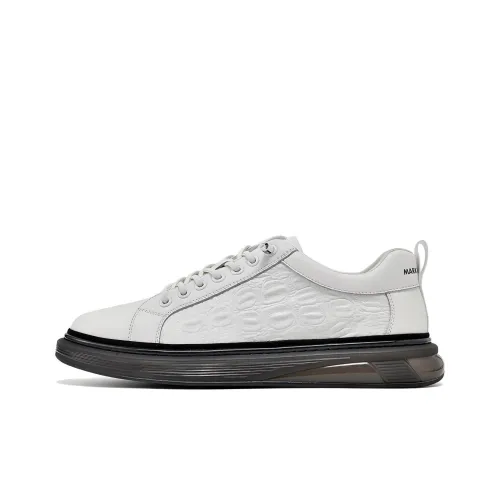 FAIRWHALE Skateboard Shoes Men Low-Top White