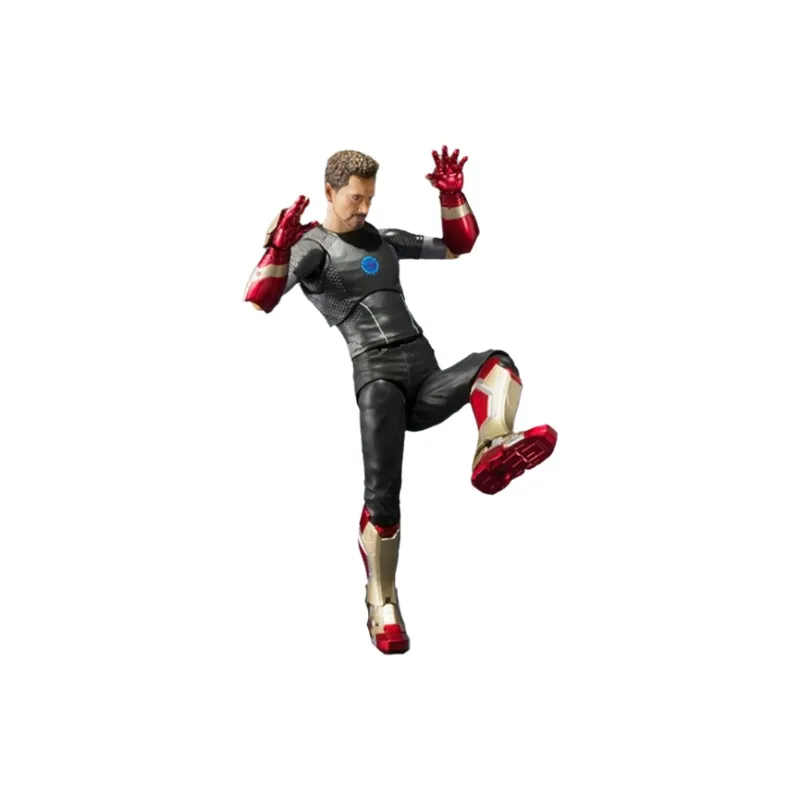 BANDAI Iron Man SHF Tony, Stark, Workbench 14cm Scale Figures-2
