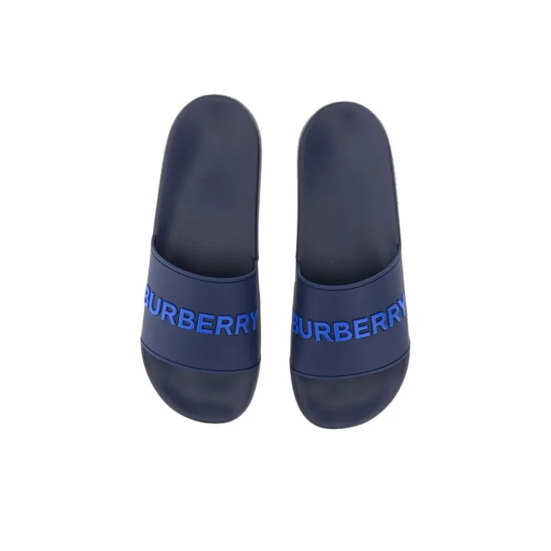 Burberry Embossed Logo Slide Blue-2
