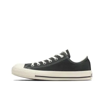 Converse All Star Washedcanvas OX Abrasion Resistant Shock Absorbers Low Top Canvas Shoes Unisex Black