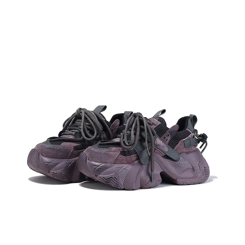 BELLALILY Anti-Slip And Wear-Resistant Breathable Low-Top Chunky Sneakers Women's-1