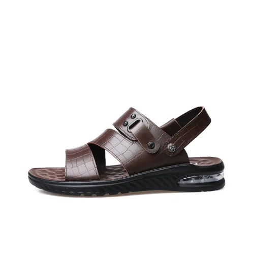 EGCHI Beach Sandals Men Black