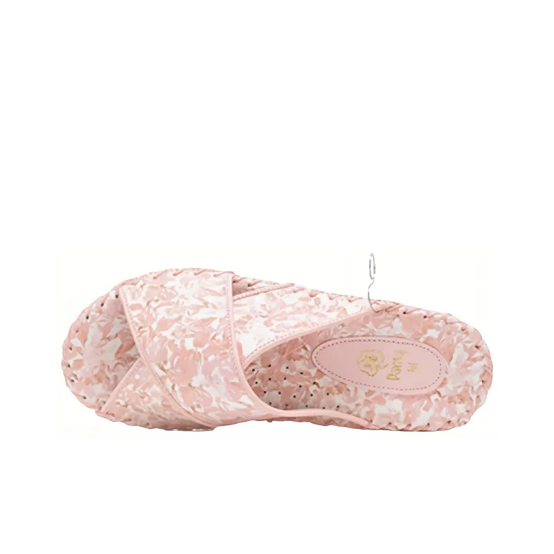 PANSY Slide Slippers Women's Pink/Blue/Ivory-1