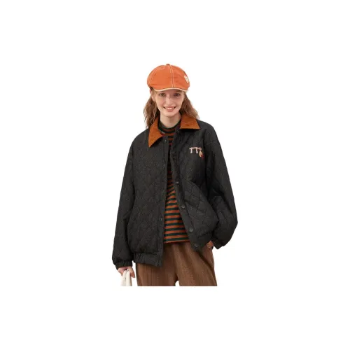 Asuka and new sake Puffer Jackets Women's Ink Blue