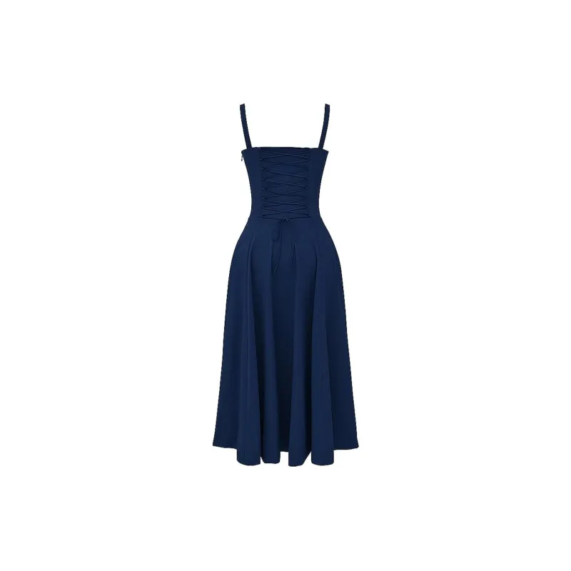 HOUSE OF CB Slip Dress Women's French Marine Blue-1